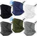 Geyoga Adjustable Cooling Neck Gaiter Breathable Summer Face Mask with Mesh Holes Strap UV Protection Neck Cover for Men