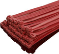 XINGO 8 Inch Red Zip Ties Heavy Duty 100 Pack, 120 LBS Tensile Strength, Premium Nylon Cable Wire Ties, Self-locking Plastic Ties for Indoor and Outdoor Use
