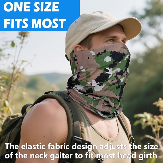 Cooling Neck Gaiter for Men Women UV Protection Face Mask Neck Cover Fishing Bandanas balaclava