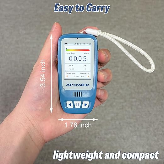 Geiger Counter Nuclear Radiation Detector, Portable Handheld Dosimeter Beta, Gamma, X-ray Detection, LCD Display Radiation Monitor Meter, Radioactive Device for Home, Lab, and Emergency Use