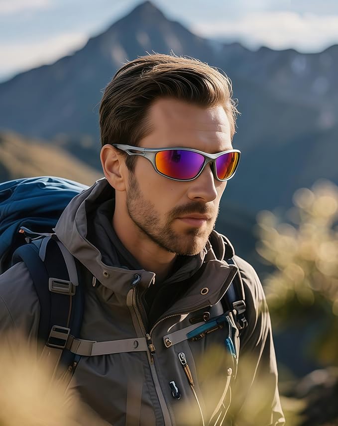 Joopin Sports Sunglasses Polarized UV400 Protection Wrap Around Sun Glasses Shades for Men Women