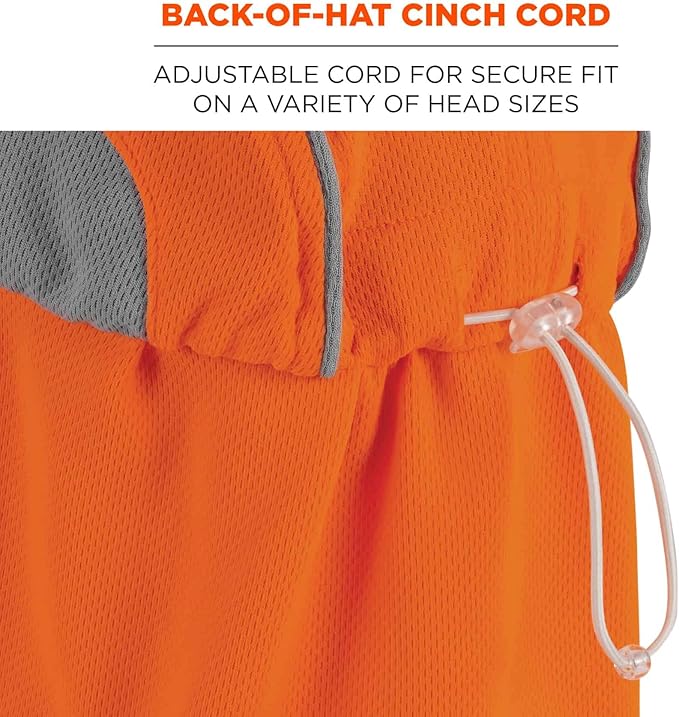 Ergodyne Womens High-performance Hat And Neck Shade Baseball Cap, Orange