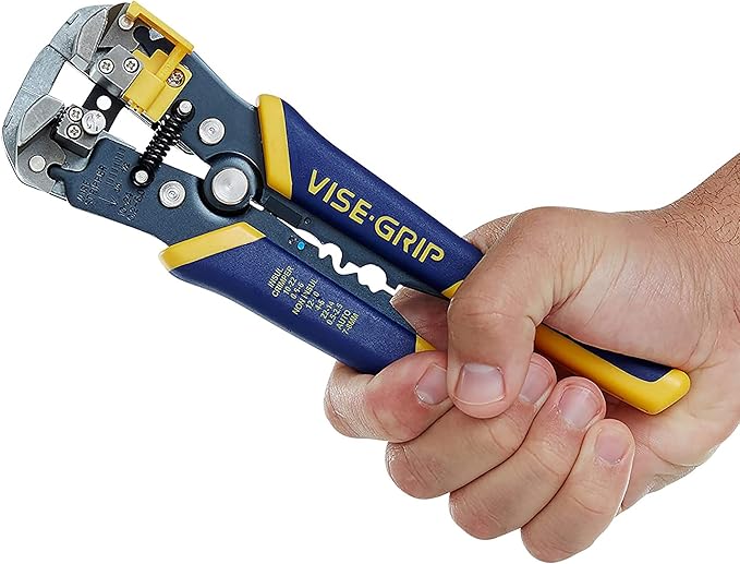 IRWIN VISE-GRIP Wire Stripper,2 inch Jaw,Cuts 10-24 AWG,ProTouch Grip for Maximum Comfort (2078300),(Pack of 2)
