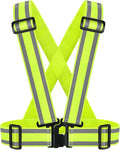 High Visibility Reflective Safety Vest | Lightweight,Adjustable & Elastic | Hi Vis Running Gear for Jogging,Walking,Cycling,Construction Workers,Motorcycle,Men,Women (1, YELLOW)