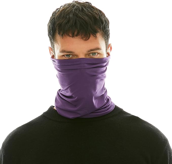 UV Protection Cooling Neck Gaiter Face Mask Scarf for Men - Windproof Neck Cover Bandana Neck Warmer Mask