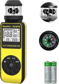 Handheld Anemometer Update Wind Meter with 360° Rotation Any Wind Direction for Measuring Wind Speed, Temperature with LCD Backlight for Shooting, Drone Flying- RQ-881M