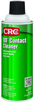 CRC QD Contact Cleaner 03130 – 11 WT OZ, Plastic Safe Electronics Aerosol Cleaner, Suitable for Sensitive Electronics and Electrical Equipment, Pack of 12