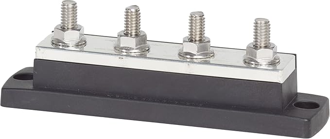 Blue Sea Systems 2127 250 Amp MaxiBus BusBar with 4 studs