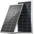 HQST Bifacial 100W 12V Solar Panel, 9BB Monocrystalline Solar Panels with 25% High Efficiency Module PV Power for Battery Charging Boat, Caravan and Other Off Grid Applications