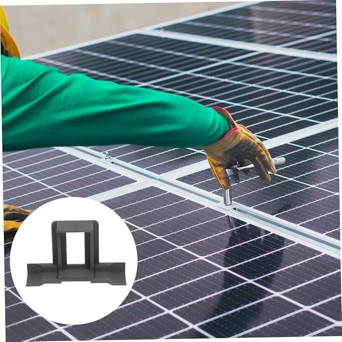 12pcs Solar Panel Water Drain Clips Auto Remove Stagnant Water Photovoltaic Panel Mounting for Efficient Mud Removal and Maintenance