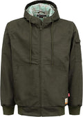 BOCOMAL FR Jacket Insulated Flame Resistant Duck Hooded Coat Outwear&Vest Light Water Repellent and Oil Resistant.