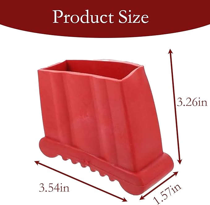 SafeStep Ladder Accessories, 2-Pack Non-Slip Feet Covers Universal Step Ladder Pads & Anti-Skid Rubber Covers, Security Bumpers for Extension and Little Giant Type Ladders, Floor Protectors