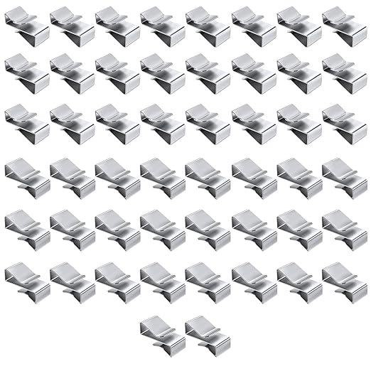 Trailer Frame Wire Clips, Metal Trailer Wiring Clips for Wire Management, Stainless Steel Cable Wire Clips for All Types Cargo Camper Boat Snowmobile Trailer