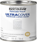 Rust-Oleum 1990730 Painter's Touch Latex Paint, Half Pint, Flat White, 8 Fl Oz (Pack of 1)