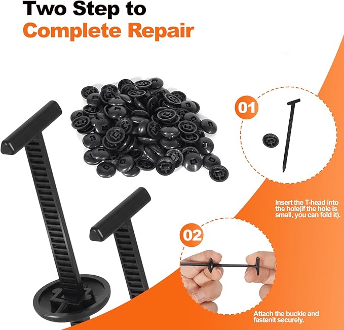 100PCS Nylon Universal Cable Tie Buckle, Latest Upgraded Multi-Purpose Plastic Cable Tie Tool Holder, High Temperature And UV Resistant Used For Daily Maintenance And Fixing Of Automobiles
