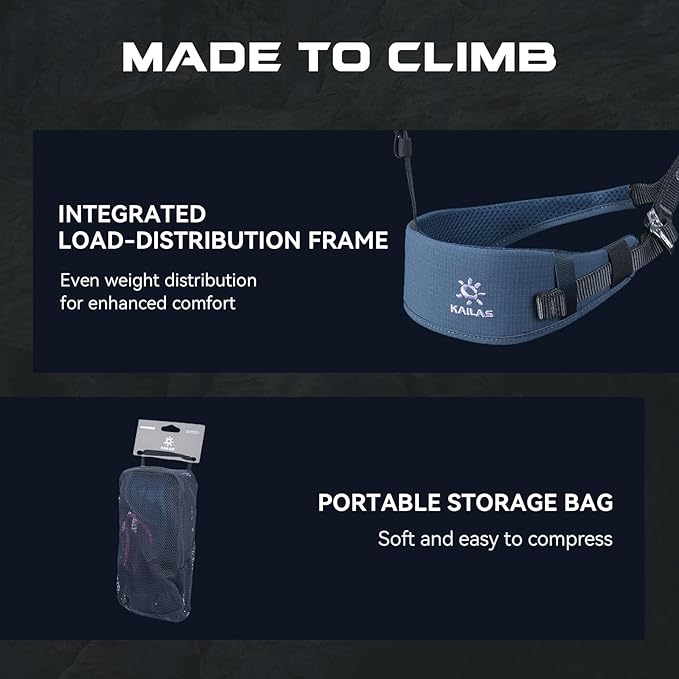 KAILAS B3 Rock Climbing Harness Men Adjustable Roofing Harness Indoor Climbing Rappelling Harness Women Protect Durable