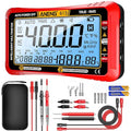 ANENG Digital Multimeter Tester,4000 Counts Voltage Tester,Auto-Ranging TRMS Volt Meter,Large LCD Ohm Meter Measures AC/DC Current,Voltage,Resistance, Diode,Continuity,Capacitance,Temperature(Red)