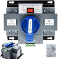 110V Dual Power Automatic Transfer Switch, 2P 63A CE Certified ATS Generator Changeover Switch 50Hz/60Hz