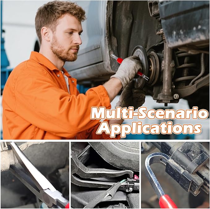 Electrical Disconnect Pliers Set – Automotive Electrical Tools & Connector Removal Tool Kit with Hose Clamp Pliers, Wire Terminal Separator, and Car Plug Connector