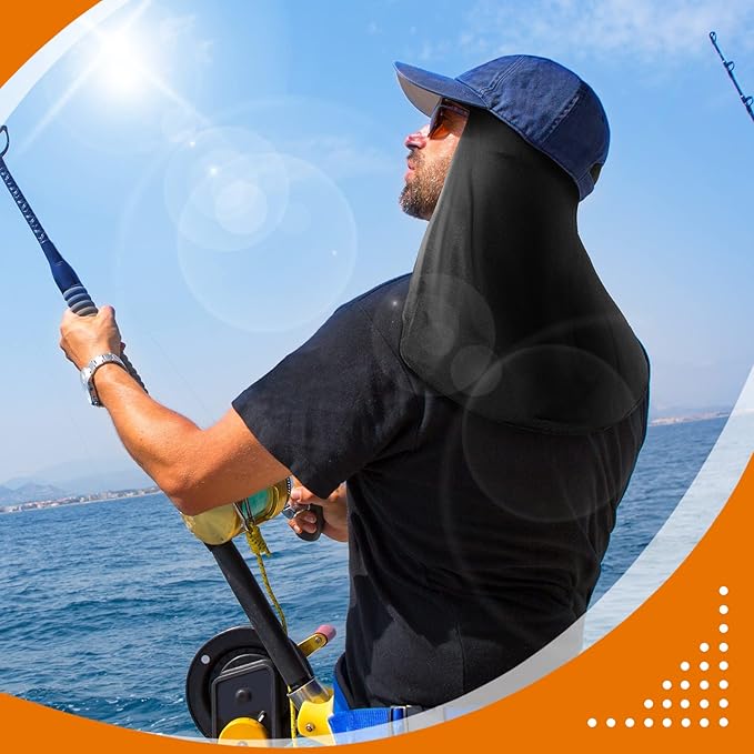 Loopeer 6 Pieces Hard Hat Sun Shade Cooling Skull Cap Neck Shade Sun Protector Skull Cap Liner for Men Women