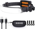 Headlamp Rechargeable PRO+,7500mAh 1500 Lumen Super Bright 230°Beam LED Head Lamp,Head Lights for Forehead,3 Modes,IPX6 Headlamps for Adults Camping/Mechanic/Hard Hat