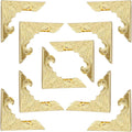 30Pcs Metal Corner Protector, 40mm Corner Protectors, Cabinet Corner Protectors, Decorative Vintage Album Corner Protector, Corner Edge Cover for Book Menu Furniture Table Edge (Gold)