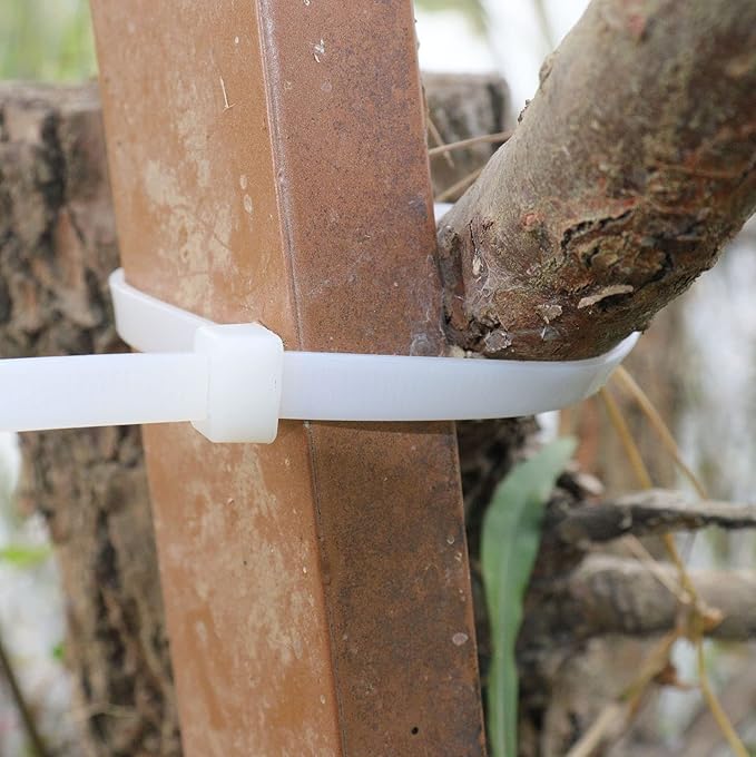 Extra long zip ties 48 inch white Large cable ties heavy duty outdoor use 250 lbs thick Nylon plastic Zipties 18 pcs