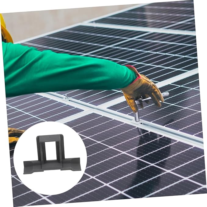 12pcs Solar Panel Water Guide Clamp Conduction and Sludge Discharge Clamp Solar Panel Cleaning Wide Compatibility