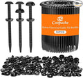 Coopache Nylon Universal Cable Tie Buckle for Car Heavy Duty, Upgraded Automotive Zipper Clips, Fender Zip Ties Fasteners, Top Movable Dome (Black 50 PCS)
