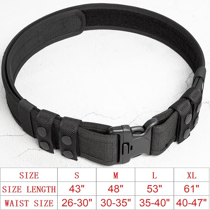 LUITON Tactical Duty Belt for Men - 2" Rigger Molle Military Style Combat Battle Belt for Police and Security