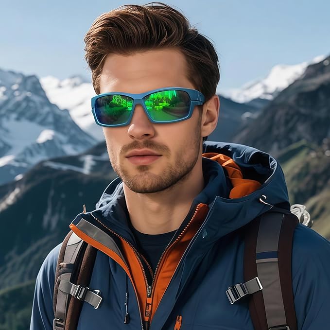 Joopin Sports Sunglasses Polarized UV400 Protection Wrap Around Sun Glasses Shades for Men Women