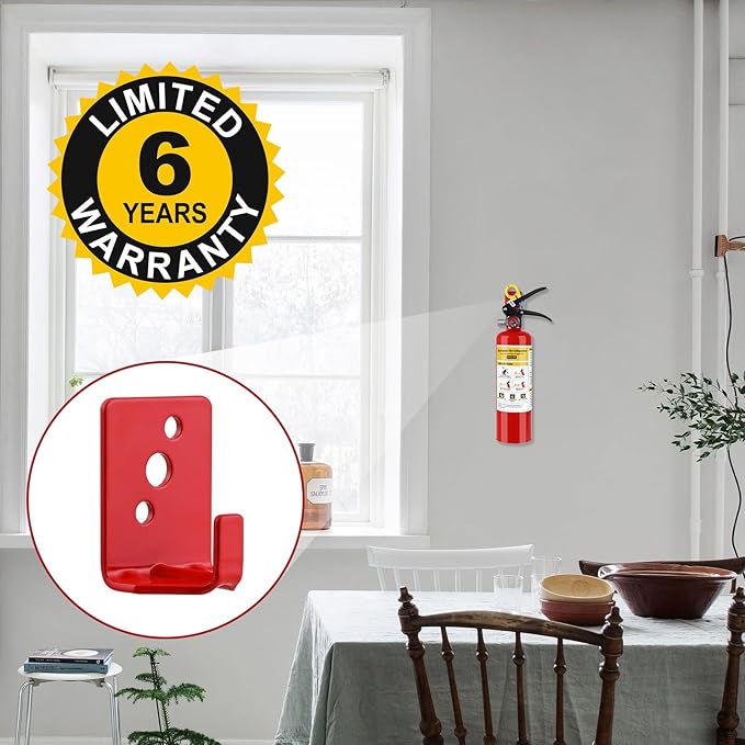 2Pack ABC Fire Extinguisher for Home, 1-A:10-B:C Rated Dry Chemical Extinguisher, Extintor Para Carro Fire Safety Equipment with Quick-Release Handle for Kitchen, Business, Vehicle
