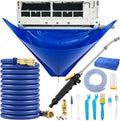 Oiktylr Mini Split Cleaning Kit Bag with 50ft Hose Set, Air Conditioner Cleaning Kit for Minisplit Coil, AC Cleaning Kit Fits Systems (Large / 50FT Hose)