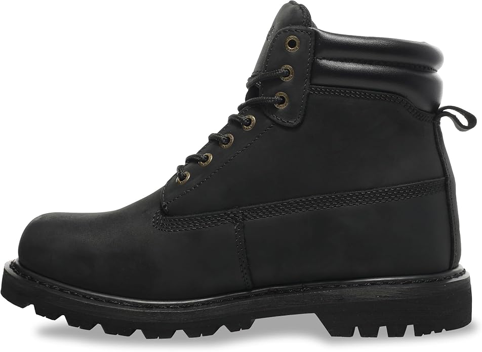 Work Boots for Men Waterproof Soft Toe Non Slip Comfortable Leather Workboots