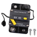 12V 24V 40A Manual Reset Circuit Breaker for Car Automotive Solar RV Electricals, Boat Trolling Motor Resettable in-Line Fuse 72V DC, Overload Protection, IP67 Waterproof, Surface Mount