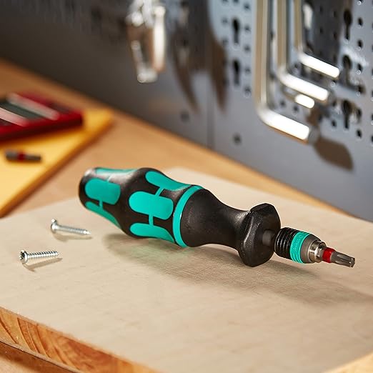 Wera 05074721001 Kraftform 7467 Hexagon Torque Screwdriver, 1/4" Head, 25.0-55.0"/lbs Pre-Set Adjustable Torque Range