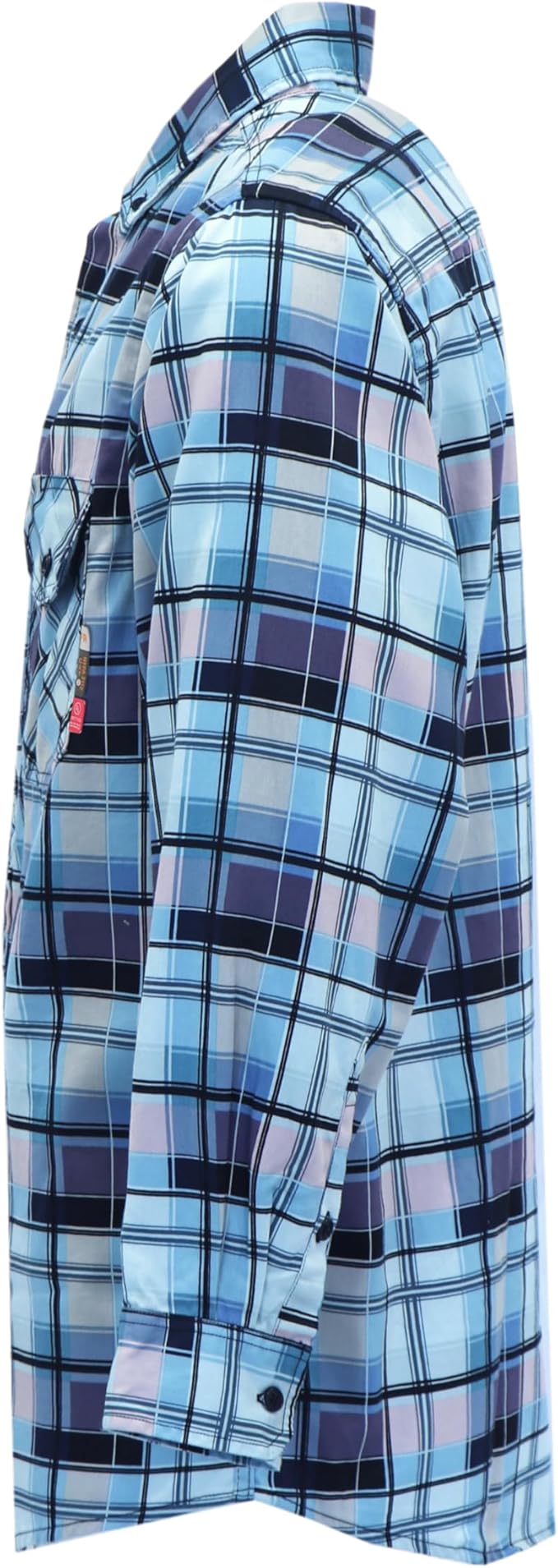 KONRECO FR Shirts for Men 100% Cotton 6.5oz Fire Resistant Lightweight Men's Plaid Work Shirts