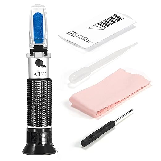0-32% Brix Meter Refractometer,V-Resourcing Portable Hand Held Refractometer for Sugar Content Test
