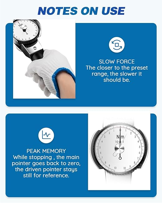 NEWTRY Dial Torque Wrench with Sockets Set (4-14mm), 1-10N.m Indicating Torquemeter, Precision Torque Meter, 1/4 inch pound Dial Torque Wrench Torque Force Tester