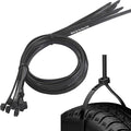 Long Zip Ties Heavy Duty 24 inch, Large Zip Ties with 175 lbs Tensile Strength, Big Cable Ties, Black, 45 Pack, by AGAOTIAN