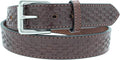 Yourtack Men's Basketweave Embossed Work Belt - 1 1/2" Oiled & Waxed Work Belt