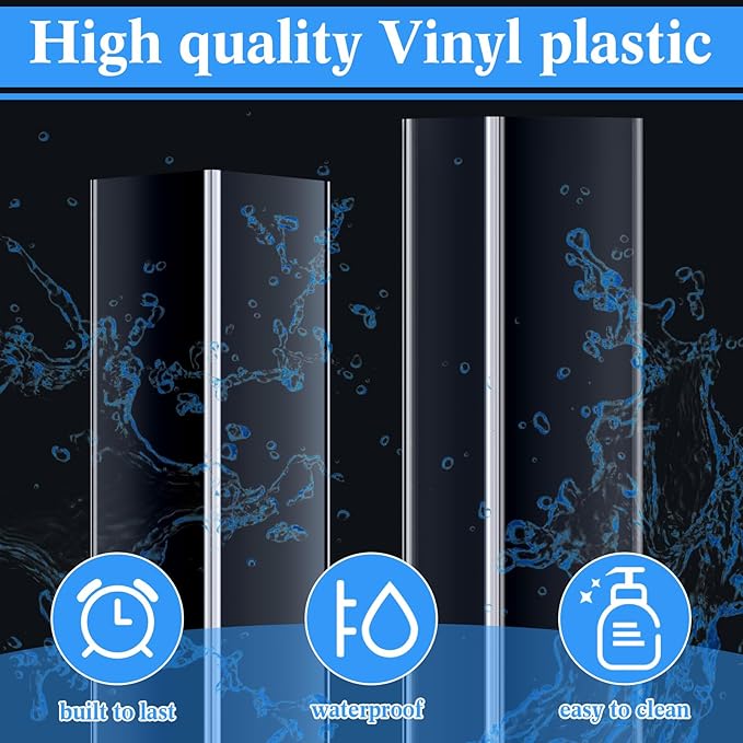 Sasylvia 10 Pcs 2-3/8 x 36 Inches Wall Corner Protector Guards, Avoid Scratching Scuffs, Clear Vinyl Corner Trim Molding, Easy to Install & Cleaning for Door Countertop Furniture Cabinet Protection