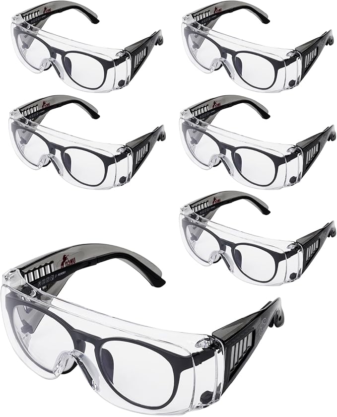 UNCO- Safety Goggles Over Glasses, Protective Goggles, Anti Fog, Work, Safety Glasses Over