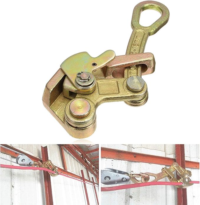 Cable Grip Wire Gripper Steel Cable Puller Tool for Wire Rope,Pulling 2204 Lbs(1 Ton)