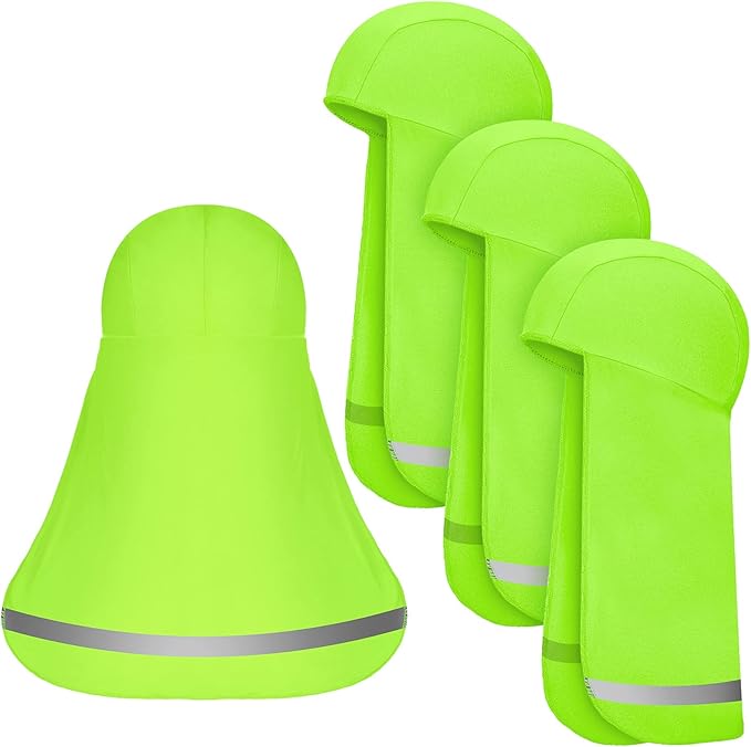 Sintege 4 Pieces Sun Shade Hat Neck Sun Shade Hat Cooling Skull Cap