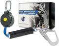6FT Fall Protection Retractable Lanyard, Self Retracting Lifeline Construction Lanyard Fall Arrest Safety Roofing Heavy Duty Leading Positioning (Large Hook)