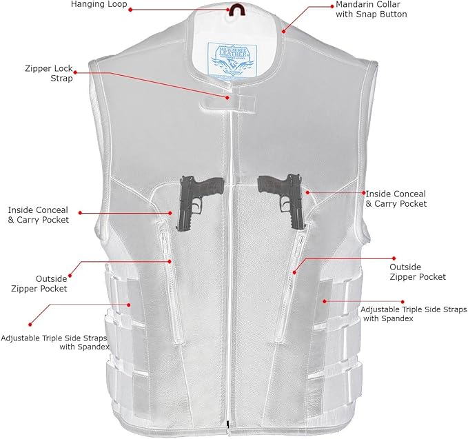Milwaukee Men's Swat Style Zipper Front Vest