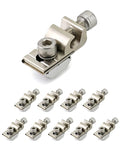 QWORK Grounding Tab 6.7, 10 Pack Aluminium Alloy Conductor Buried Connectors for Photovoltaic Roof Bracket and Ground Bracket Aluminum Rail, Grounding Clip, Ground Lug