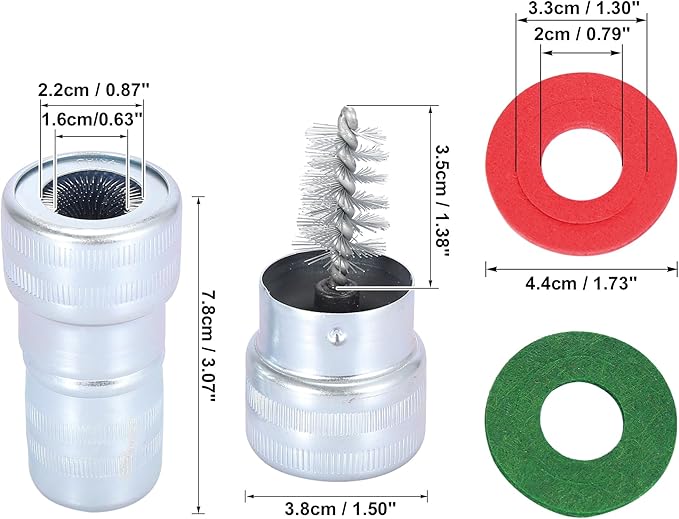 X AUTOHAUX Car Marine Boat Battery Terminal Anti Corrosion Washers Protector and Terminal Cleaning Brush