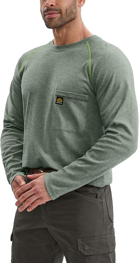 WORKWEYA FR Shirts Flame Resistant Shirt 6.5oz Men's NFPA 2112/CAT2 Long Sleeve Shirt